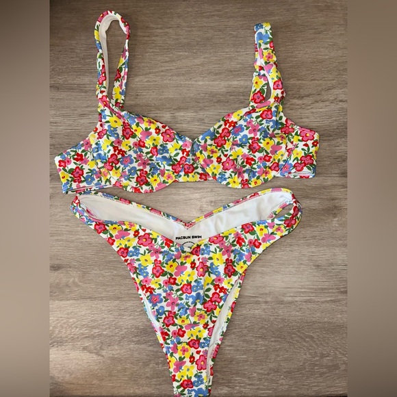 PacSun Other - PacSun Floral High Cut Bikini NWOT